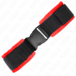 KINK MUNEQUERAS NYLON ROJO NEGRO MODELO 1 AJUSTABLE 25 35 CM X 6 CM 2