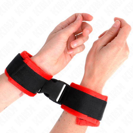 KINK MUNEQUERAS NYLON ROJO NEGRO MODELO 1 AJUSTABLE 25 35 CM X 6 CM