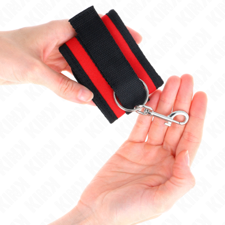 KINK MUNEQUERAS NYLON ROJO NEGRO MODELO 2 AJUSTABLE 18 35 CM X 6 CM