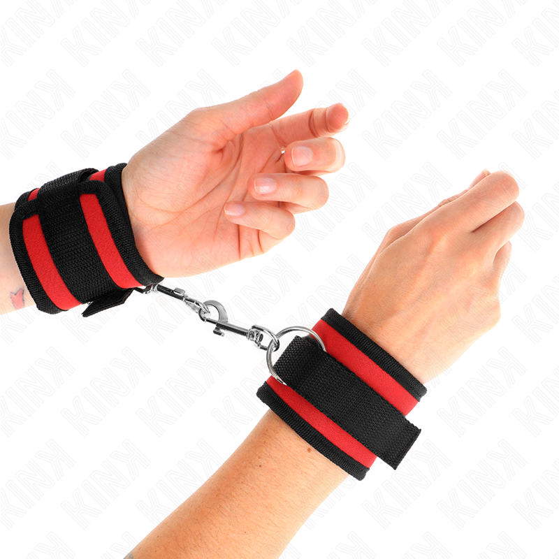 KINK MUNEQUERAS NYLON ROJO NEGRO MODELO 2 AJUSTABLE 18 35 CM X 6 CM