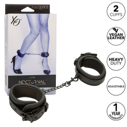 CALEXOTICS NOCTURNAL ESPOSAS DE TOBILLO CUERO AJUSTABLE NEGRO 2