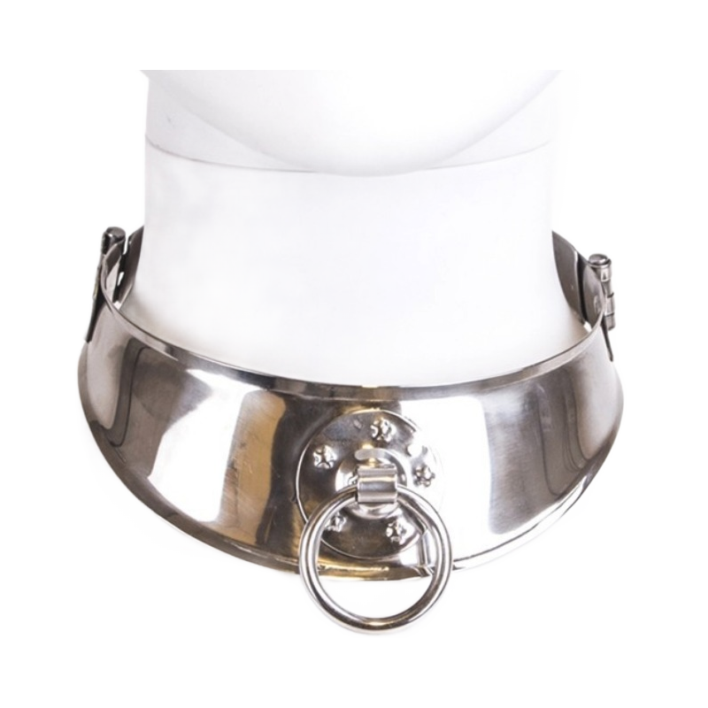 METAL HARD COLLAR RESTRINGIDOR CON ANILLA