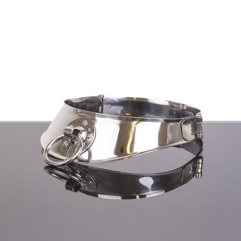 METAL HARD COLLAR RESTRINGIDOR CON ANILLA