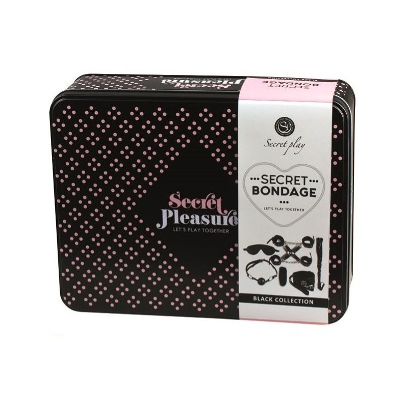 SECRETPLAY BDSM SET 8 PCS NEGRO