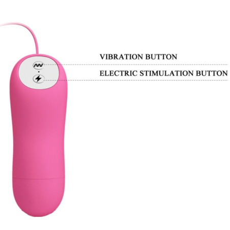 BAILE ROMANTIC WAVE PIZAS CON VIBRACION Y ELECTROSHOCK FUCSIA