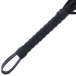 DARKNESS LATIGO BONDAGE NEGRO CON MANGO DE PIEL 2