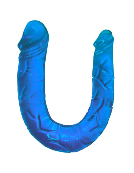 BAILE DOUBLE DONG DILDO DOBLE AZUL