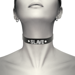 COQUETTE CHIC DESIRE CHOKER CUERO VEGANO SLAVE 2