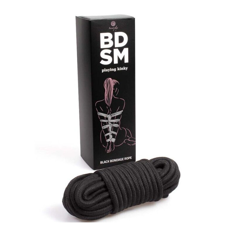 SECRETPLAY CUERDA BONDAGE NEGRA BDSM COLLECTION