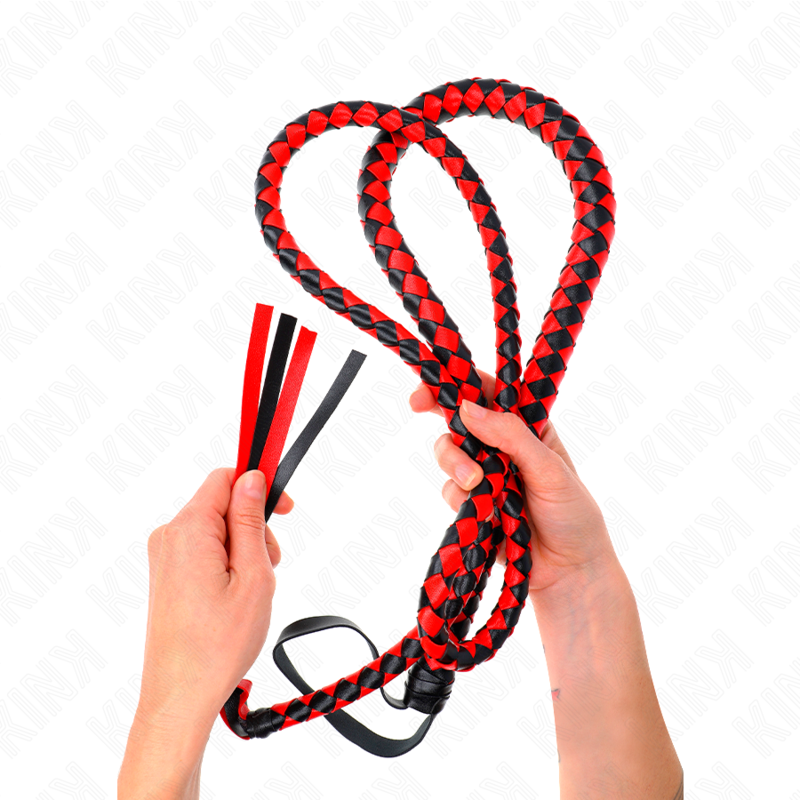 KINK LATIGO DE SERPIENTE LARGO ROJO 210 CM
