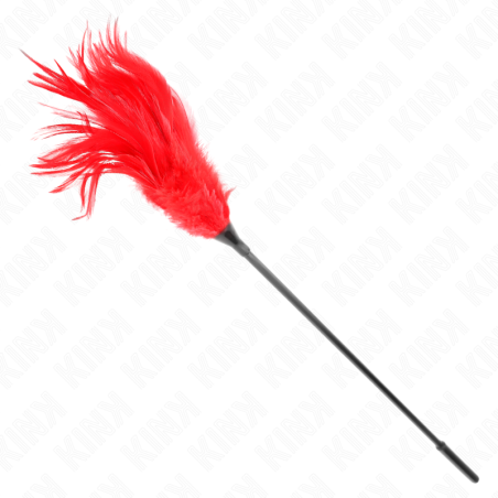 KINK PLUMAS MULTIPLES PARA COSQUILLAS ROJO 45 CM