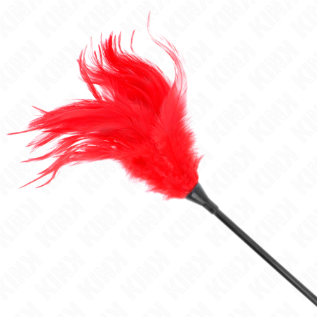 KINK PLUMAS MULTIPLES PARA COSQUILLAS ROJO 45 CM