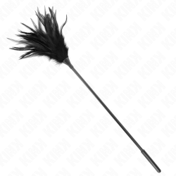 KINK PLUMAS MULTIPLES PARA COSQUILLAS NEGRO 45 CM