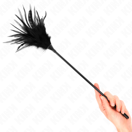 KINK PLUMAS MULTIPLES PARA COSQUILLAS NEGRO 45 CM