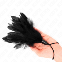 KINK PLUMAS PARA COSQUILLAS CON MANGO DE CUERDA BASE DE PLASTICO 15 CM 2