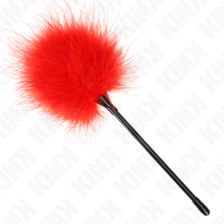 KINK PLUMAS PARA COSQUILLAS ROJO USADO PARA EL KIT BONDAGE 27 CM 2