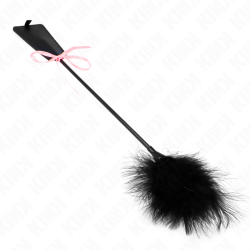KINK PLUMAS PARA COSQUILLAS CON LAZO DE CINTA ROSA 49 CM 2