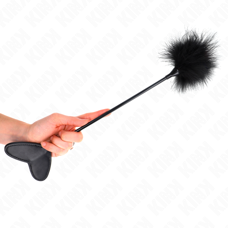 KINK PLUMAS PARA COSQUILLAS CON PALETA DE CORAZON 31 CM