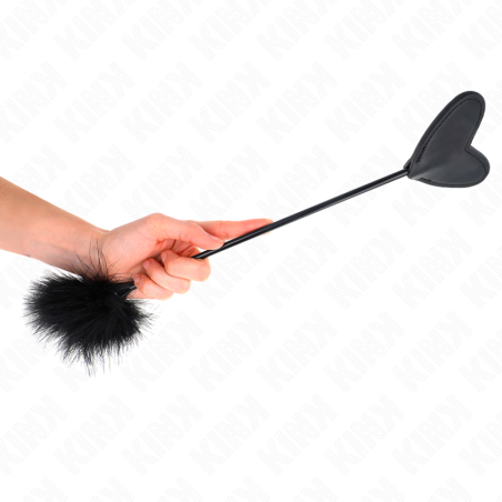 KINK PLUMAS PARA COSQUILLAS CON PALETA DE CORAZON 31 CM