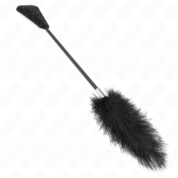 KINK PLUMAS DE AVESTRUZ PARA COSQUILLAS CON PALETA DE ENCAJE 56 CM 2
