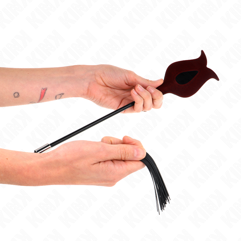 KINK LATIGO DE BORLA DE SILICONA CON FORMA DE ROSA 45 CM