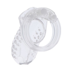 HIDDEN DESIRE EXTREME JAULA DE CASTIDAD ACRILICA AJUSTABLE TRANSPARENTE 2