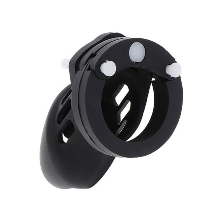 HIDDEN DESIRE EXTREME JAULA DE CASTIDAD SILICONA TALLA S NEGRO