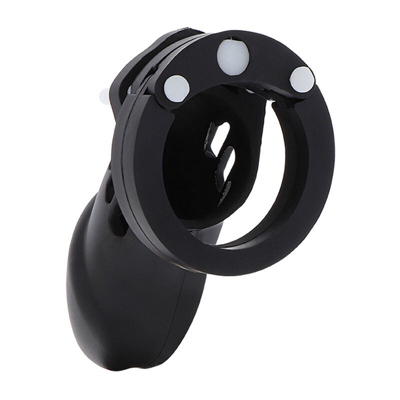 HIDDEN DESIRE EXTREME JAULA DE CASTIDAD SILICONA TALLA L NEGRO