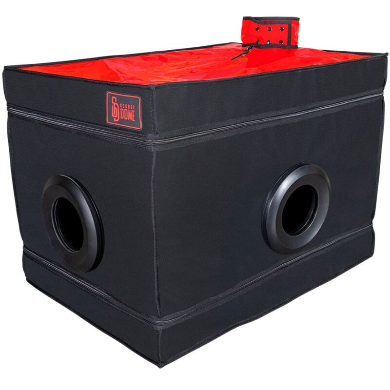 SECRET DOME KINK CLUB LA NICHE CABINA NEGRO ROJO