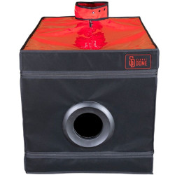 SECRET DOME KINK CLUB LA NICHE CABINA NEGRO ROJO 2