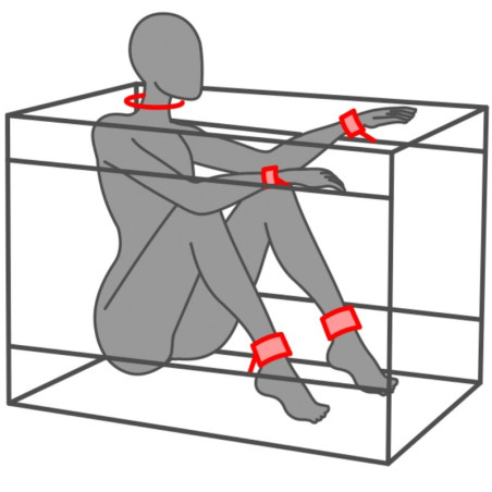 SECRET DOME KINK CLUB LA NICHE CABINA NEGRO ROJO