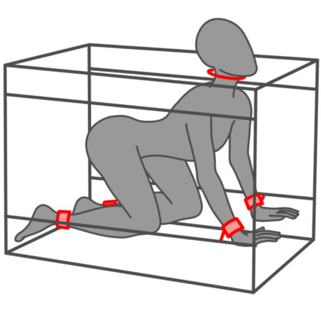 SECRET DOME KINK CLUB LA NICHE CABINA NEGRO ROJO