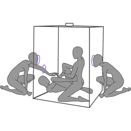 SECRET DOME KINK CLUB CABINA SCANDALE MORADO