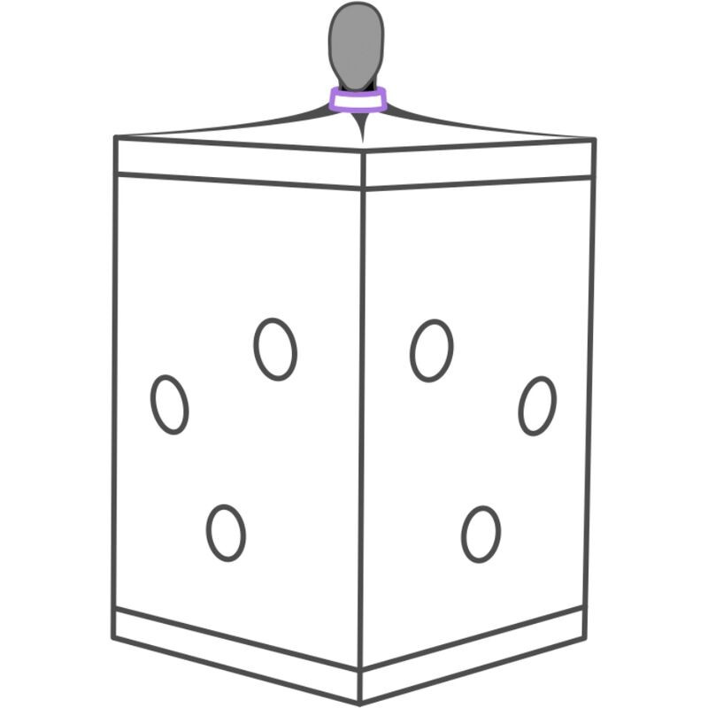 SECRET DOME KINK CLUB CABINA SCANDALE MORADO