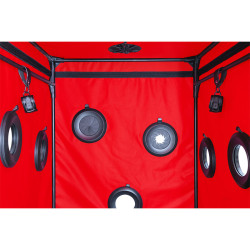 SECRET DOME KINK CLUB CABINA SCANDALE NEGRO ROJO 2
