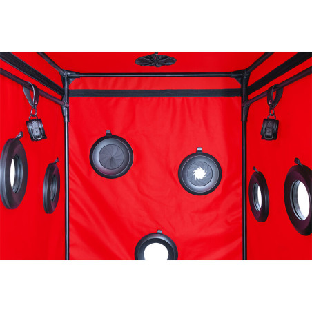 SECRET DOME KINK CLUB CABINA SCANDALE NEGRO ROJO