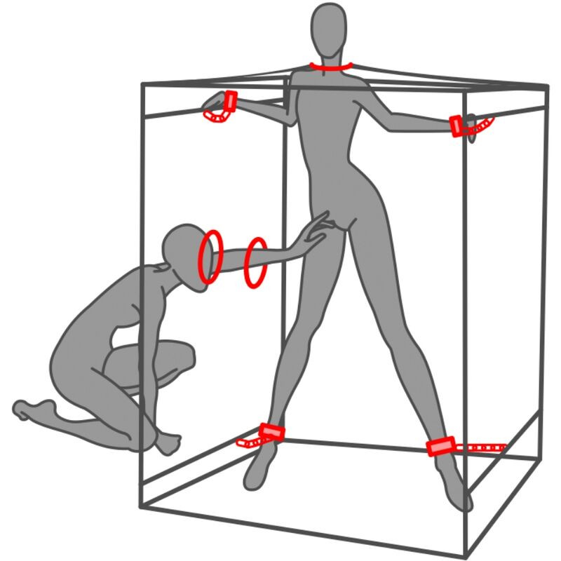 SECRET DOME KINK CLUB CABINA SCANDALE NEGRO ROJO