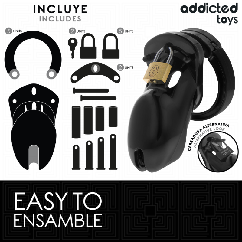 ADDICTED TOYS LOCKED FORBIDDEN VAULT JAULA PARA PENE 10 CM