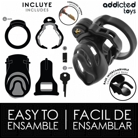 ADDICTED TOYS LOCKED ETERNAL LOCK JAULA PARA PENE 9 CM