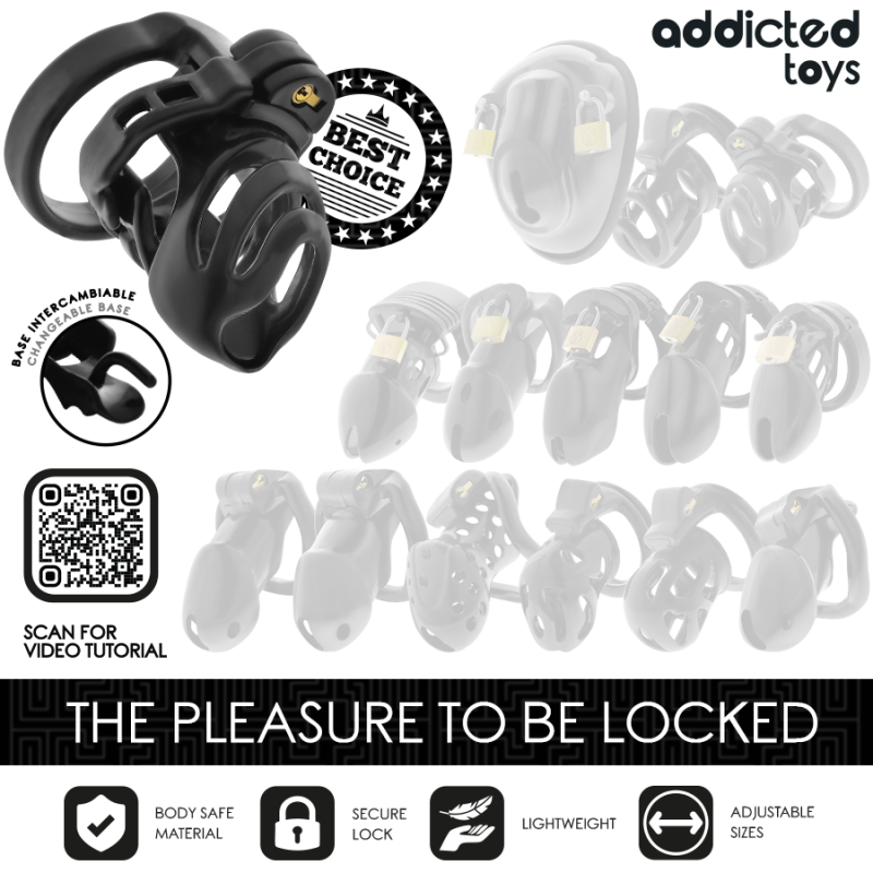 ADDICTED TOYS LOCKED ETERNAL LOCK JAULA PARA PENE 9 CM