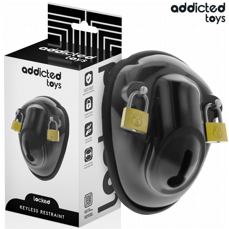 ADDICTED TOYS LOCKED KEYLESS RESTRAINT JAULA PARA PENE 115 CM