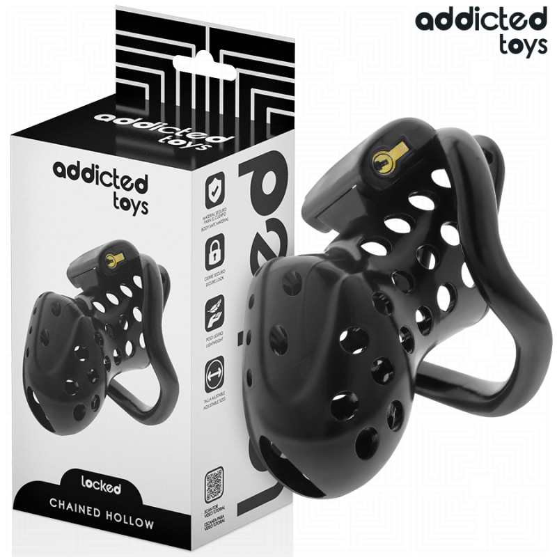 ADDICTED TOYS LOCKED CHAINED HOLLOW JAULA PARA PENE 105 CM