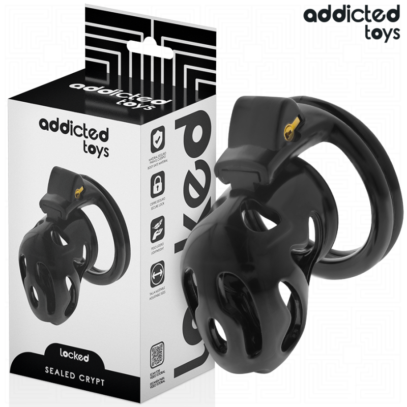 ADDICTED TOYS LOCKED SEALED CRYPT JAULA PARA PENE 8 CM