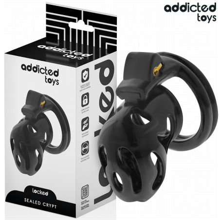 ADDICTED TOYS LOCKED SEALED CRYPT JAULA PARA PENE 8 CM