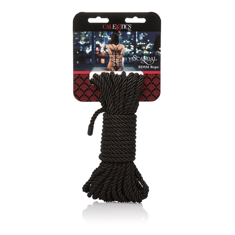 CALEXOTICS SCANDAL CUERDA BDSM NEGRA 10 M