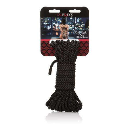 CALEXOTICS SCANDAL CUERDA BDSM NEGRA 10 M