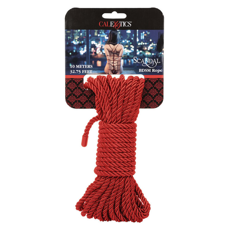 CALEXOTICS SCANDAL CUERDA BDSM ROJA 10 M
