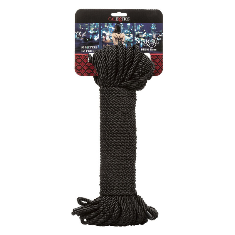 CALEXOTICS SCANDAL CUERDA BDSM NEGRA 50 M