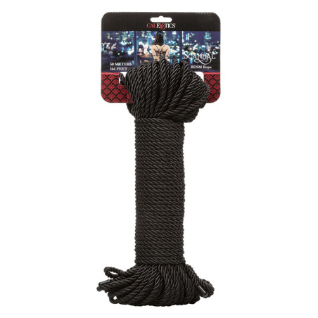 CALEXOTICS SCANDAL CUERDA BDSM NEGRA 50 M