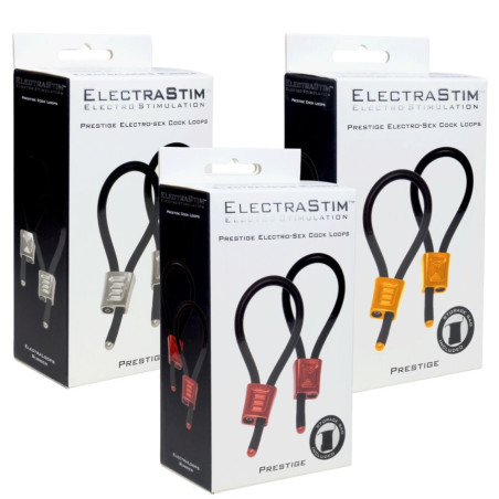 ELECTRASTIM PRESTIGE ELECTRA LOOPS ANILLOS DE PENE AJUSTABLES ROJO